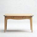Table en bois de chêne de 120 x 60 x 75 cm avec tiroir intégrés